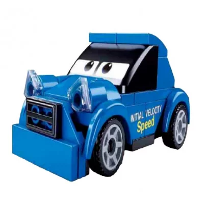 Конструктор пластик SLUBAN. Инерционная машинка-2 (49 дет.,в кор) ( Арт. M38-B1071B)