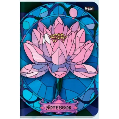 MyArt. БЛОКНОТ в клетку Витражи. Лотос 467-0-159-17931-3