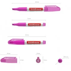 Текстмаркер ErichKrause Visioline V-11 Mini Neon цвет чернил розовый 56902