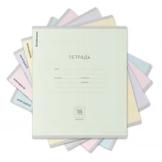 Тетрадь школьная ученическая ErichKrause Классика Pastel ассорти, 18 листов, клетка 48802