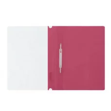 Папка-скоросшиватель пластик. СТАММ А4, 180мкм, розовая с прозр. верхом 362116