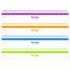 Линейка 15см Berlingo "Color", прозрачная Berlingo 271111