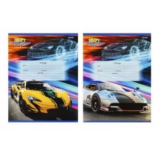 Тетрадь КЛЕТКА 12 л. СТРЕМИТЕЛЬНЫЕ АВТОМОБИЛИ - 1 (12-4330) цвет.мелов.обл.об 12-4330