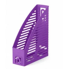 Подставка для бумаг вертикальная пластиковая ErichKrause Base, Vivid, 85мм, фиолетовый 57949