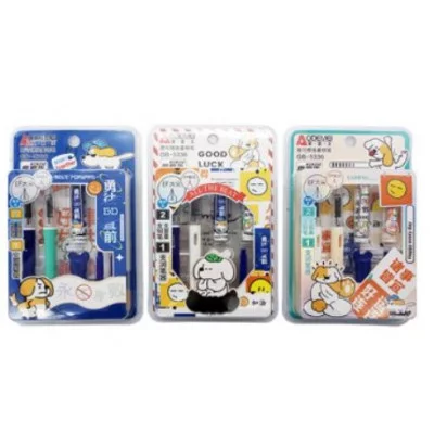 Ручка перьевая DD-299 "Пиши стирай" 2 штуки + 2 сменных картриджа, 0,5мм, цвета ассорти, в блистере GB-5336 329723