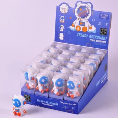 Точилка  CW-68 "Космонавт с ушками" 45*35*30мм, фигурная, 1 отделение, без накопителя, в упаковке ПВХ XP-2803 (24/720)  325091