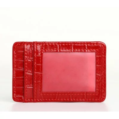 Картхолдер,, 11*0,3*7, TEXTURA, крокодил красный 308 10555318