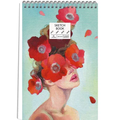 Скетчбук 165х248 80л "SKETCHBOOK. Маки"  КанцЭксмо ТС5805056