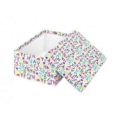 Коробка прямоугольная подарочная 1 шт Буквы 21 х 14 х 8 см РазборПП-4518