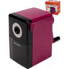 Точилка для карандашей механическая 1 отвестие, d=8мм (ТК-4650) пластик корпус, черный/бордо ТК-4650