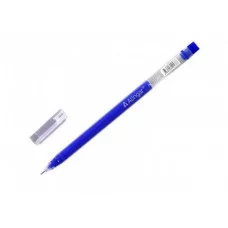 Ручка гелевая Alingar, "Round", 0,5 мм, синяя, игольчатый наконечник, круглый прозрачный пластиковй корпус, ПВХ упаковка AL11066