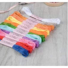 Нитки мулине 8±1м №1 АУ, цена за 1 шт., 1595286