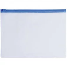 Папка-конверт на молнии ERICH KRAUSE B6 200*160мм, прозрачная, 0,14мм, 4564