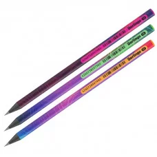 Карандаш ч/г Berlingo "Terrain" HB, черное дерево, круглый, заточен., ассорти 338528