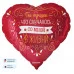 Шар (18\'\'/46 см) Сердце, Ты лучшее в жизни, Красный, 1 шт. в уп. 13241