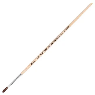 Кисть ученическая круглая пони 02 лакированная ручка DARVISH DV-5048 212216