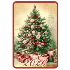 Календарь карманный на 2026 год (ёлочка в розах) 5.0001124