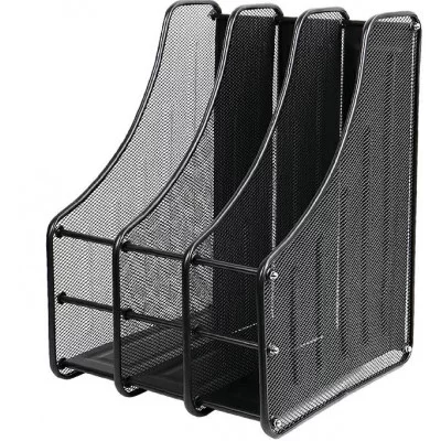 Лоток вертикальный 3 отделения металлический DV-15059BK