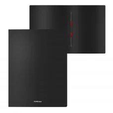 Папка-скоросшиватель пластиковая с пружинным механизмом ErichKrause Matt Classic, A4, черный 1шт 50081