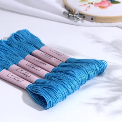 Нитки мулине 8±1м Б/Н цена за шт лазурный АУ 5145611