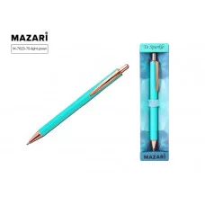 Ручка шариковая автоматическая TO SPARKLE-1, СИНЯЯ, пулевидный пиш.узел 1.0 мм, корпус металлический M-7623-70-light green*