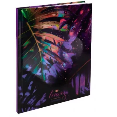 ЕЖЕДНЕВНИК А5,80л. ЯРКИЕ ЛИСТЬЯ - 1 (80-9265) 7БЦ,хол. фол, недатированный 80-9265