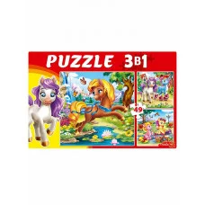 ПАЗЛЫ 3в1 ЧУДЕСНЫЕ ПОНИ (Арт. П-2481)