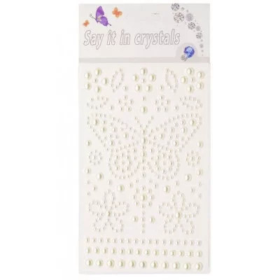 Наклейки-стразы Alingar, акриловые, пакет с европодвесом, "Бабочки" AL9592