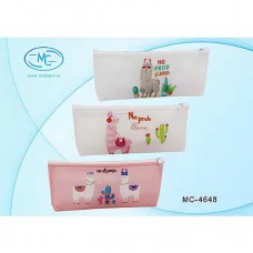 Пенал-косметичка МС-4648:"ЛАМА";силикон.,на молнии,цветной с рисунком /ассорти/,в индивидуальной упа МС-4648