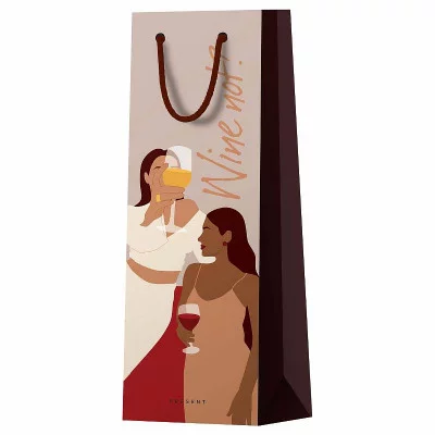 Пакет подарочный 1шт 12*36*8,5см MESHU "Party", глянцевая ламинация, под бутылку 354706