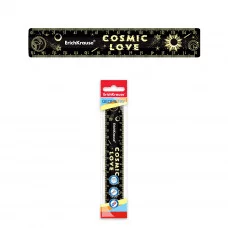Линейка пластиковая ErichKrause® Magic Sky, 15см, во флоупаке (stars) 55425