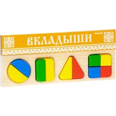 Доска - Вкладыш Геометрия большая (деревянная) 322