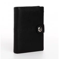 Портмоне муж (3в1) Борис, 10,5*2,5*14 см, 2 отд, д/авто, д/паспорта, на магните, черный 9731082