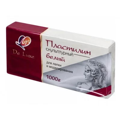 Пластилин скульптурный 1000г "Люкс" белый ЛУЧ 34С 2245-08 041073