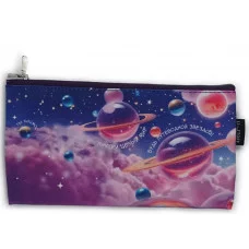 Пенал-косметичка на молнии (115х215) 1-секция. Искусс.кожа, полноцветная печать с двух сторон. "Ты космос!" КанцЭксмо ПКМ0331