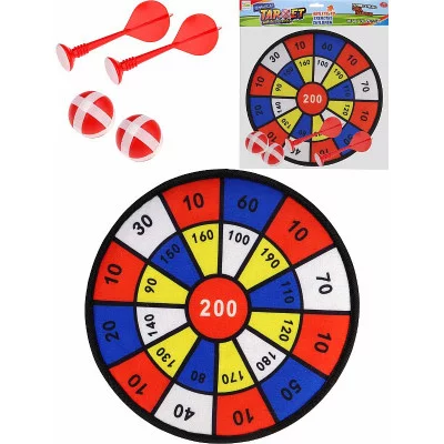 ДАРТС "ПОПАДИ В ЦЕЛЬ-6" (28см) (на липучке;2 шарика,2 дротика).Серия"Спорт и отдых" (Арт. Y22983038) Y22983038