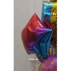 Шар (18\'\'/46 см) Звезда, Яркие оттенки, Градиент, 1 шт. 19920