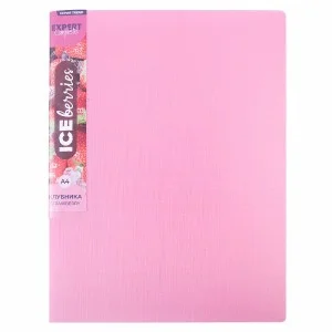 Папка 4 кольца 25 мм А4 "Expert Complete"   Trend ICEberries 700 мкм d - 17 мм клубника EC211420073