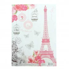 Декупажная карта "Париж", 21 х29,7 см 1002616