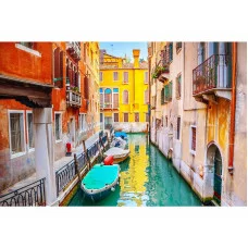 Холст с красками 22х30 см по номерам  (16цв.) Венецианская улочка (Арт. Х-3982)