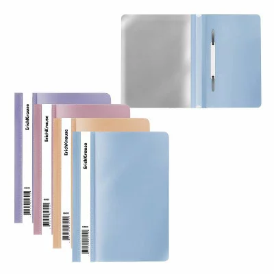 Папка-скоросшиватель пластиковая ErichKrause Soft Manga, A5+, ассорти 61132