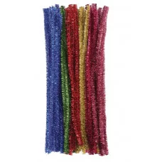 Проволока синельная для творчества "Блестящая", 6 цв., 30 шт., 0,6х30 см, ОСТРОВ СОКРОВИЩ, 661522