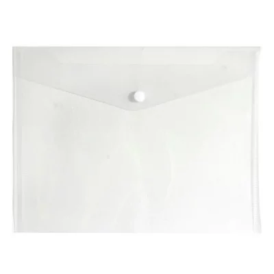 Пласт. конверты inФОРМАТ А5+ прозрачный пластик 180мкм на кнопке 060894