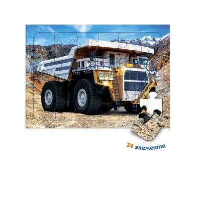 Пазл БелАз 0+