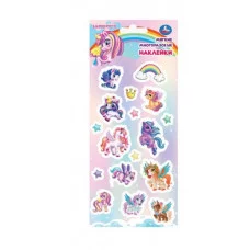 Мягкие многораз наклейки 97*227мм единороги Умка 4610136738355