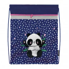 Мешок д/обуви Schoolformat PANDASTIC 42х34х0,5 2 отд. фуксия д/девочек 237177