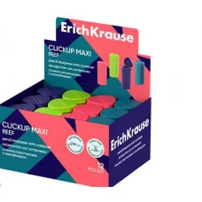 Точилка пластиковая ErichKrause ClickUp Maxi, Reef, с контейнером, ассорти  60070