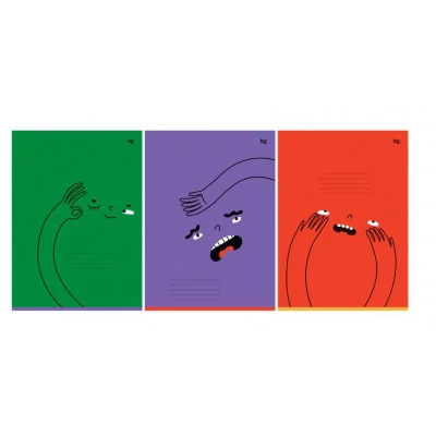 Тетрадь 96л., А4, клетка BG "Monocolor. Emotions" 373466