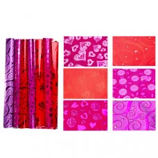 Бумага упаковочная 70*100см "Металлик с узором" ассорти MAZARI М-9085 363090