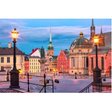 Алмаз. мозаика (блест) 30х40 см, без подр., с полн. заполн. (33цв.) КРАСИВЫЙ ГОРОД (Арт. WFS016)